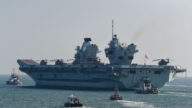 英航母拟避过台湾海峡停靠日本 与自卫队联合演习