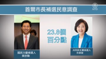 韩国首尔市长补选在即 在野党候选人民调领先