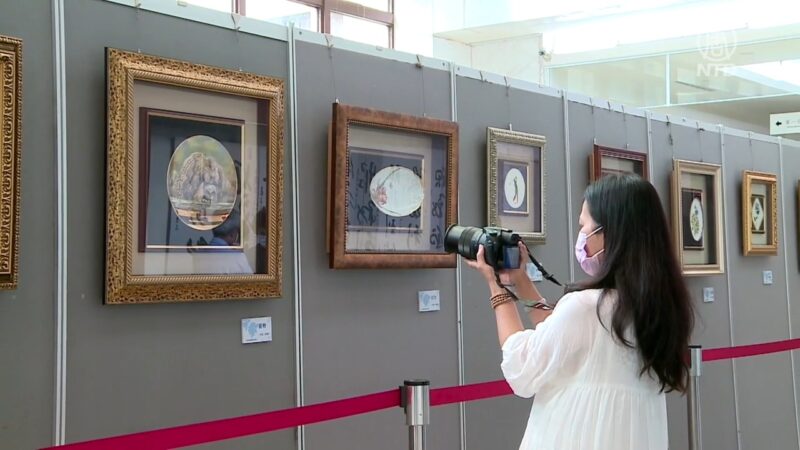 綺麗鮮豔 瓷繪協會師生聯展嘉義地檢署開展