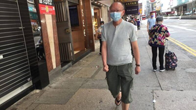 香港法轮功真相点遭袭 光头男抢手机打人