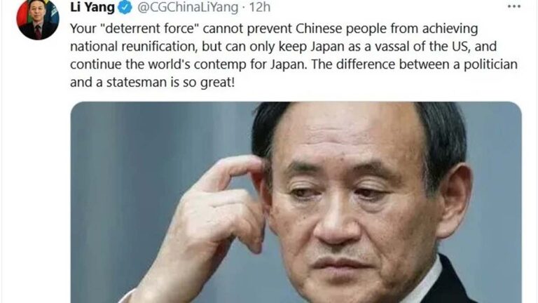 剛罵過加總理 中共戰狼又點名攻擊日相