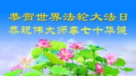 湖北法轮功学员恭贺世界法轮大法日暨李洪志大师华诞(23条)