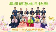 韓國多地法輪功學員恭賀世界法輪大法日與李洪志大師華誕