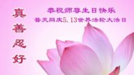 天津法轮功学员恭贺世界法轮大法日暨李洪志大师华诞(25条)