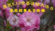 哈尔滨法轮功学员恭贺世界法轮大法日暨李洪志大师华诞(23条)
