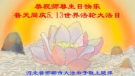 河北法輪功學員恭賀世界法輪大法日暨李洪志大師華誕(18條)