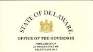 特拉华州长宣布5.13为“州法轮大法日”