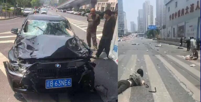 遼寧重大車禍！寶馬衝撞人群4死3傷(視頻)