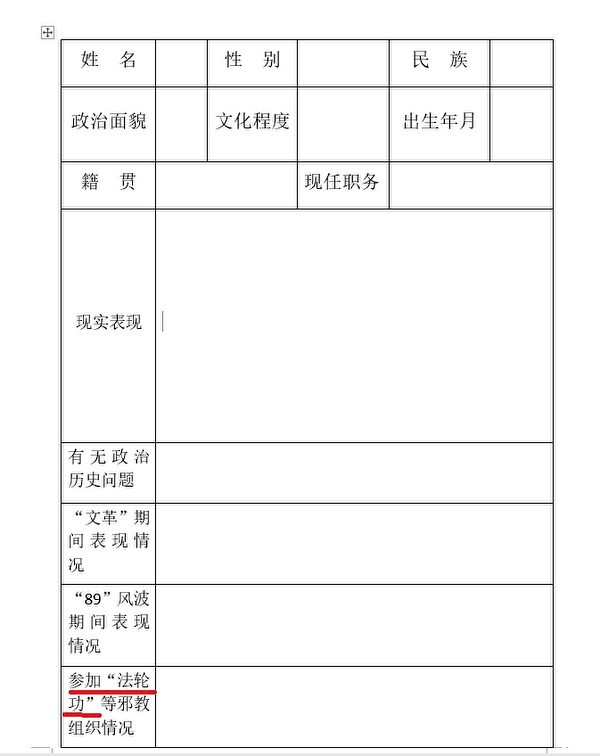 中共全方位迫害法輪功 內部文件曝光