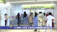 124萬劑AZ配發 台首波目標醫護打滿9成