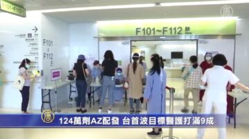 124萬劑AZ配發 台首波目標醫護打滿9成