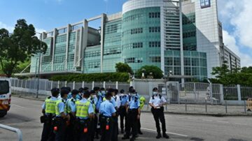 500港警搜查蘋果日报大楼 五高层涉国安法被捕