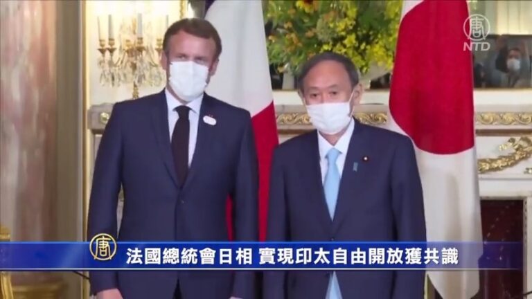 法國總統會日相 實現印太自由開放獲共識