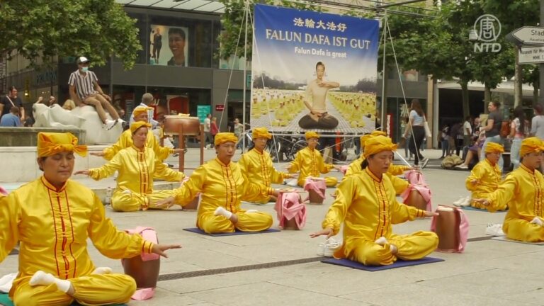 德國多元文化節  法輪功學員傳真相反迫害