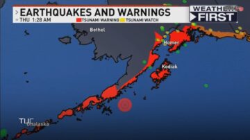 阿拉斯加半島發生8.2強震 海嘯警報響徹小島(視頻)