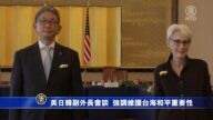 美日韩副外长会谈 强调维护台海和平重要性