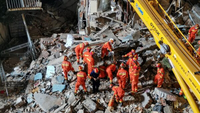 蘇州飯店倒塌17死 房客：一碗蘭州拉麵救了我