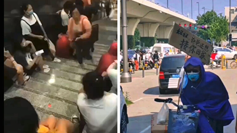拍攝鄭州地鐵鮮花哀悼 財新記者一度被警方帶走