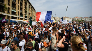 7.24法国人捍卫自由 反强制打疫苗集会