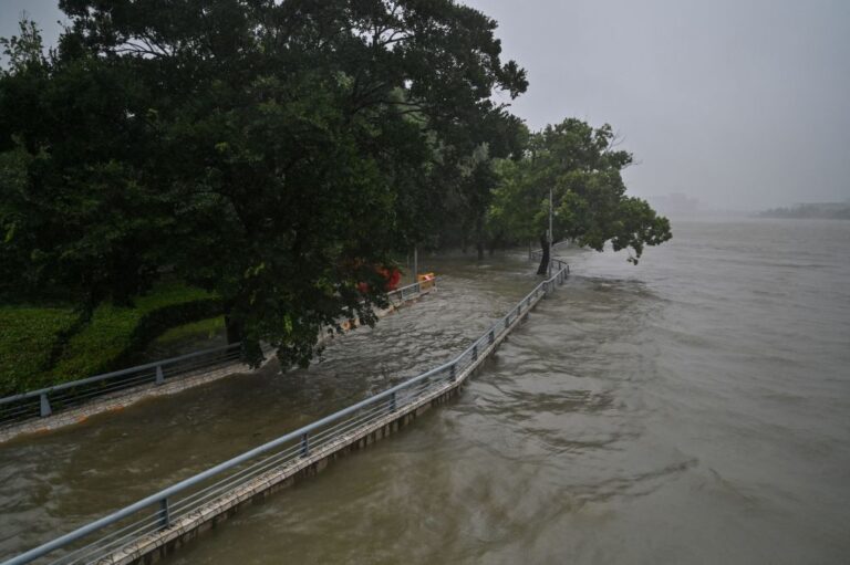 颱風暴雨襲擊中國七省 廣東逾23萬戶停電（視頻）