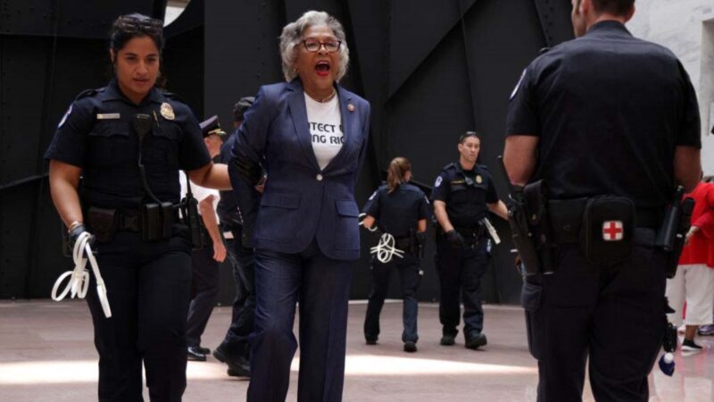 闯禁区示威  美国国会黑人核心小组主席被捕