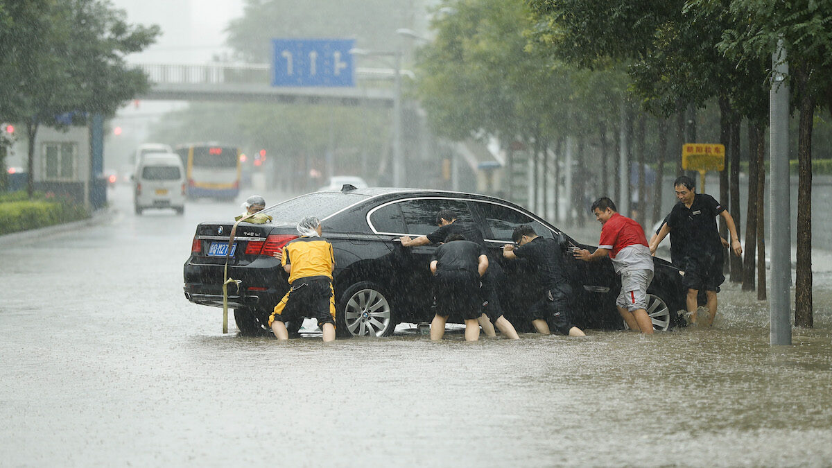 【禁闻】北京暴雨灾情严重 党媒关注「雨后彩虹」