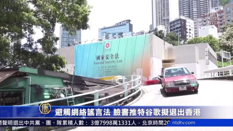 避觸網絡謠言法 臉書推特谷歌擬退出香港