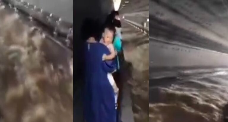 地鐵軌道變河道 鄭州民眾：像不像拍恐怖片(視頻)