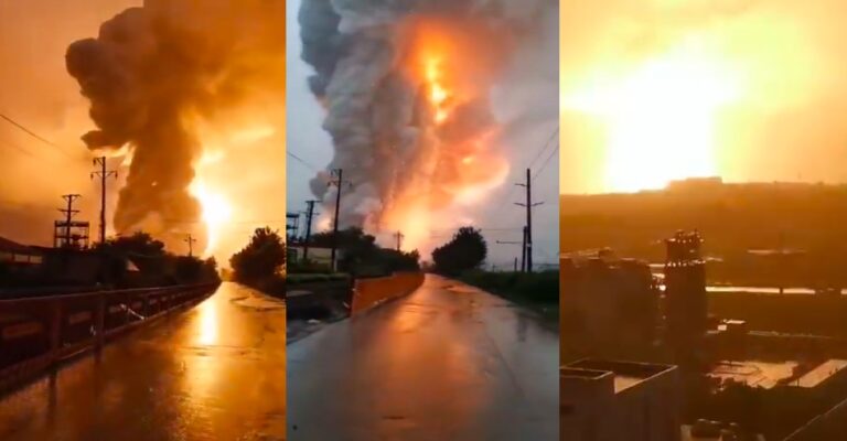 巨響伴火光 河南登封鋁廠爆炸 騰起蘑菇雲（視頻）