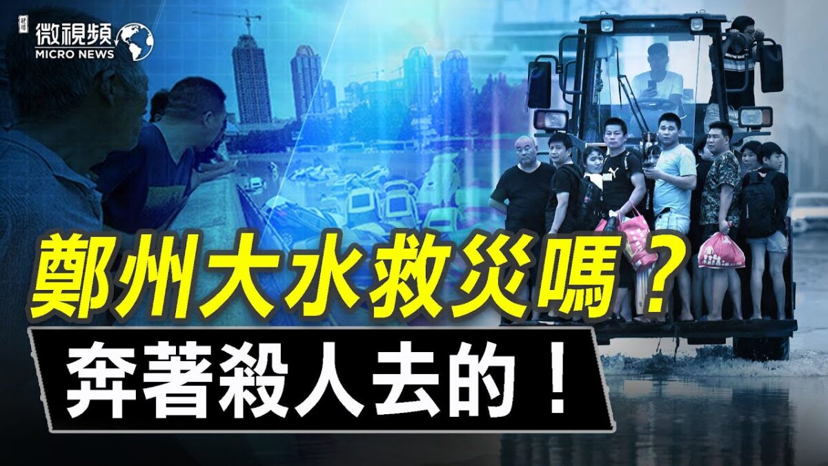 【微视频】郑州大水不是防洪的问题而是奔着杀人去的