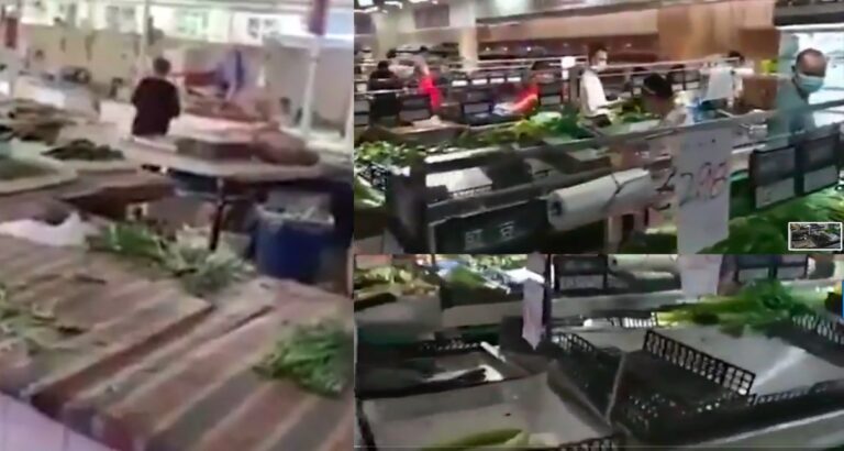 成都兩地升中風險區 當地菜、肉被搶購一空(視頻)