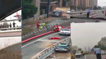 武警封锁郑州隧道 疑动用 大巴车清理尸体