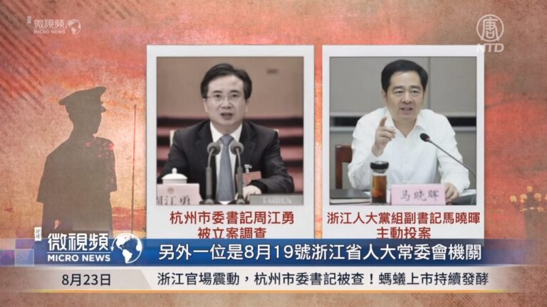 【微視頻】浙江官場震動 杭州市委書記被查！螞蟻上市持續發酵