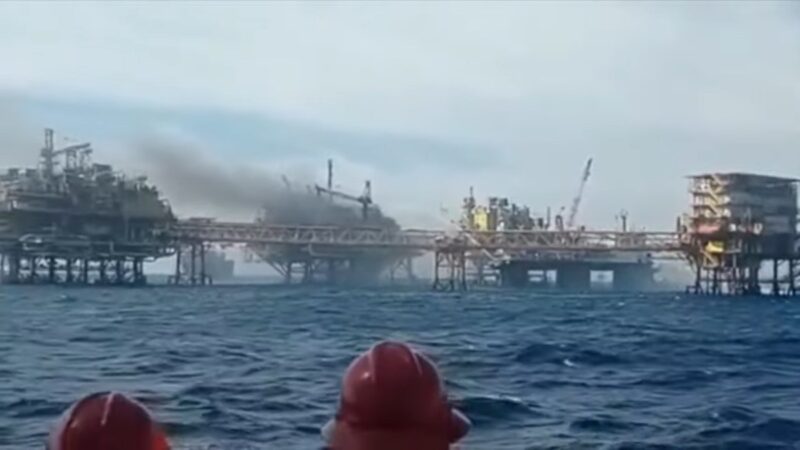 墨西哥灣石油平台大火 釀5死6傷125油井停擺