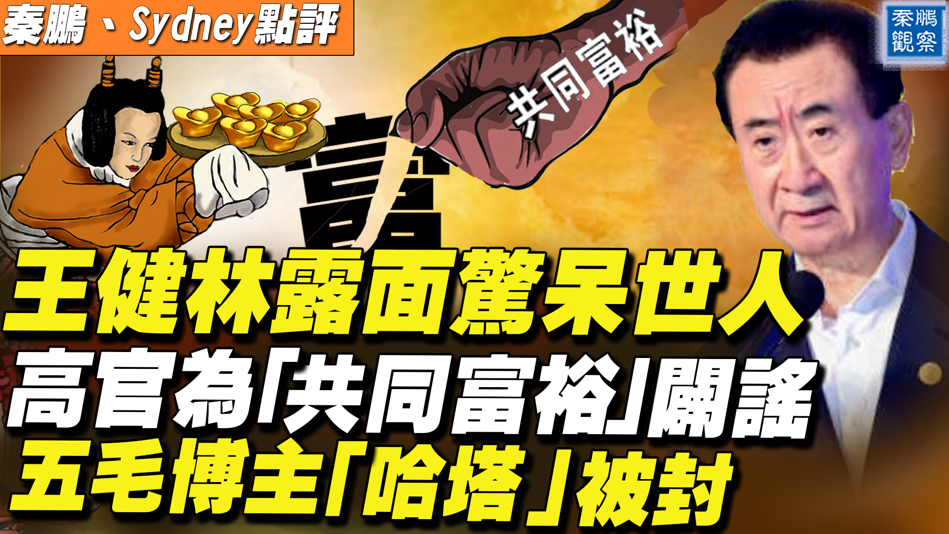 【秦鵬直播】王健林暴瘦驚人 高官為「共同富裕」闢謠 - Vimarsana News