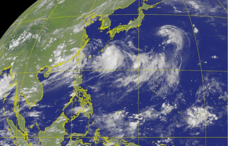 西北太平洋3颱團團轉 壯觀環流廣達5000公里