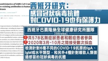 西班牙研究：感冒冠狀病毒抗體 對COVID-19也有保護力