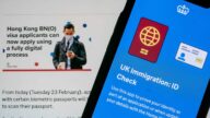 中共特工監視香港簽證中心  英政府籲港人網上申請