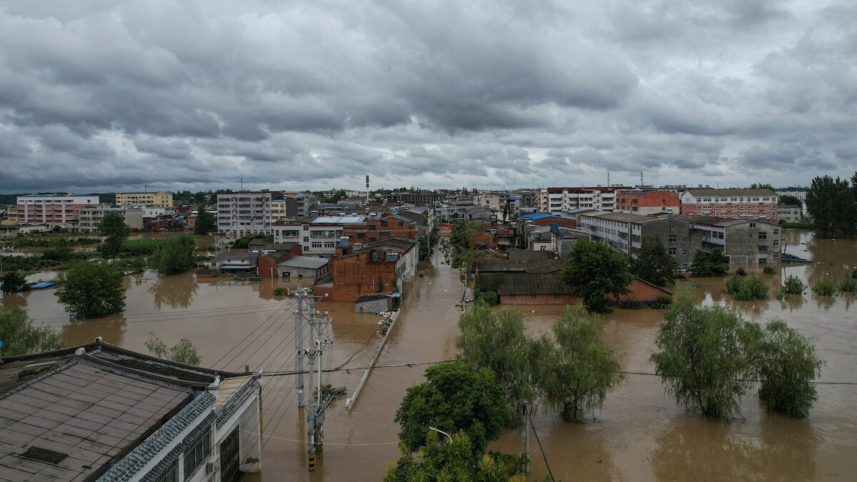 【禁闻】湖北多地洪灾 小镇积水深达5米