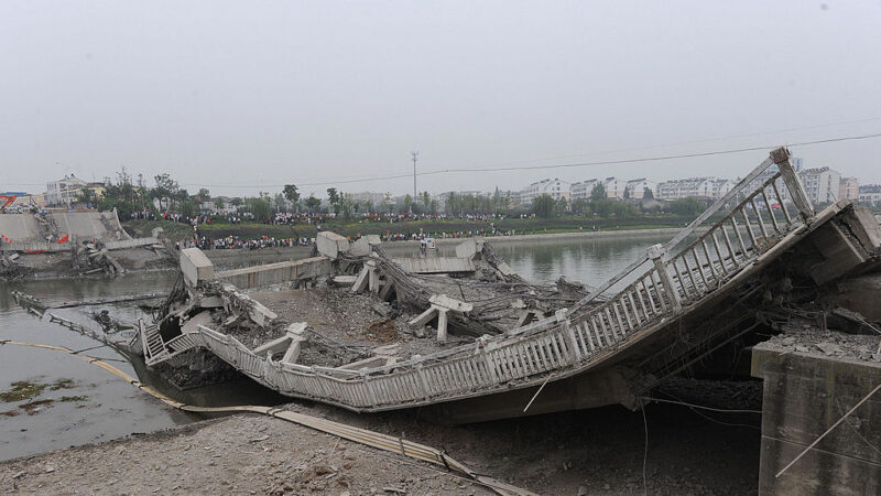 安徽在建橋墩托架坍塌致4死 9天後才被公開