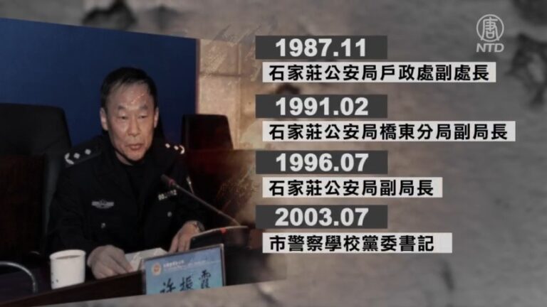 主動投案 河北公安廳原副巡視員許振霞受調查