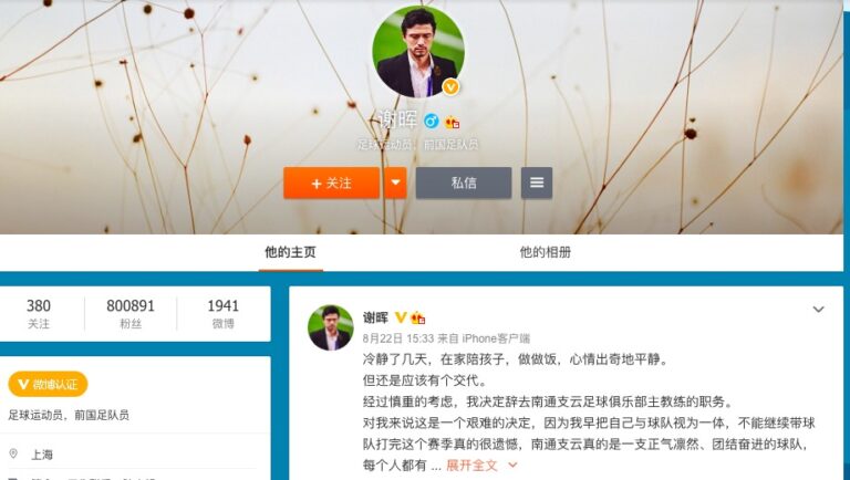謝暉辭職將赴德國 再回應「偷拍視頻」事件