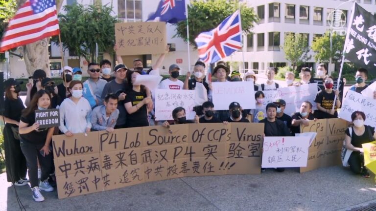 八一建軍節 洛城集會抗議籲中共滾出軍隊