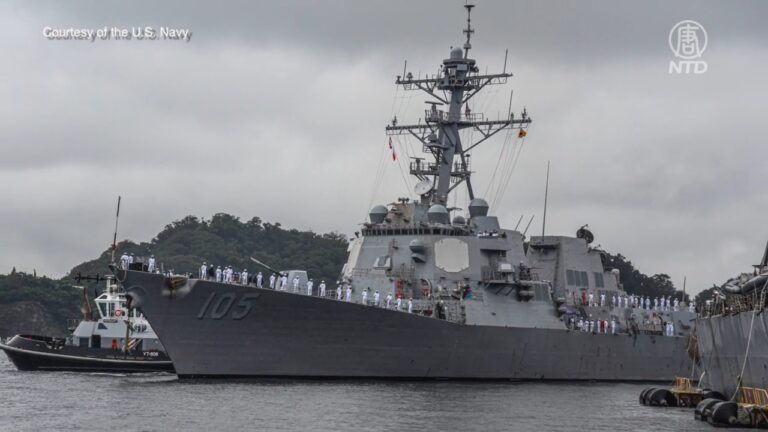 針對中共無人機 首配「雷射武器」美艦抵日