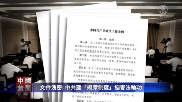 【禁闻】文件泄密: 中共建“规章制度”迫害法轮功