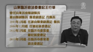 【落馬官員】山東臨沂市政法委書記王行華被調查 曾參與迫害法輪功