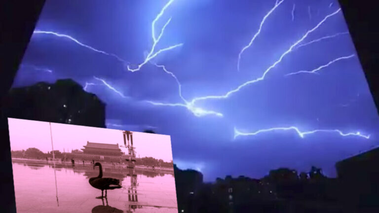 【今日點擊】不祥之兆伴異象？ 北京黑天鵝加狂風暴雨冰雹
