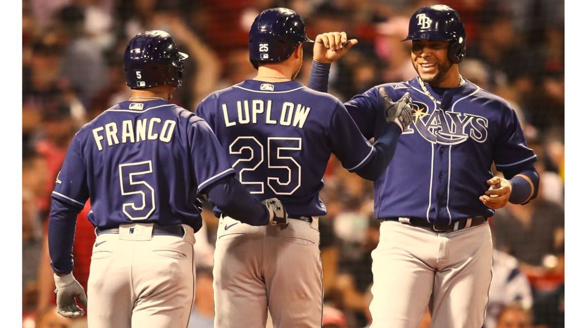 盧普洛(Jordan Luplow)(中)、克魯茲(Nelson Cruz)(右)都有全壘打表現。(Adam Glanzman/Getty Images)