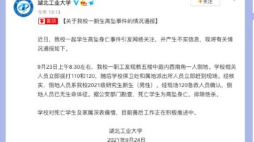 湖北工业大学一研究生坠亡 死者性别说法不一