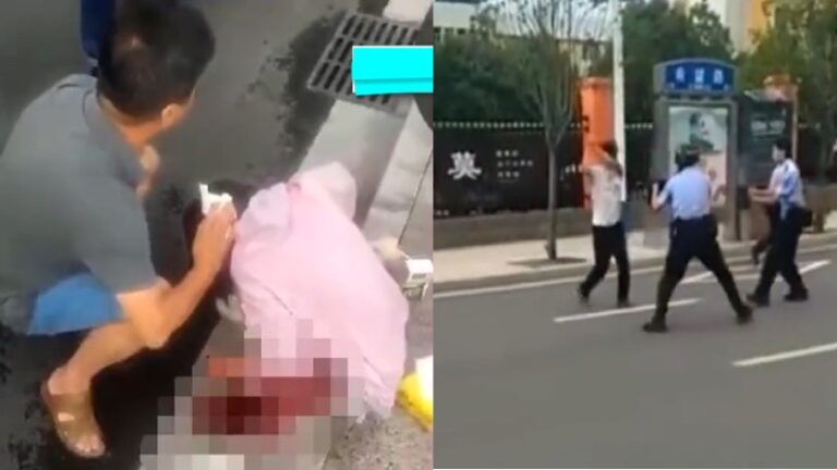江西安遠縣男子當街砍人 致5傷(視頻)